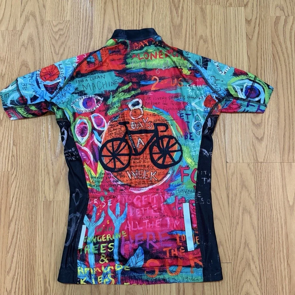 Cycology Performance 8 Days Women's  Short Sleeve Cycling Jersey Size S Epic - Picture 2 of 10